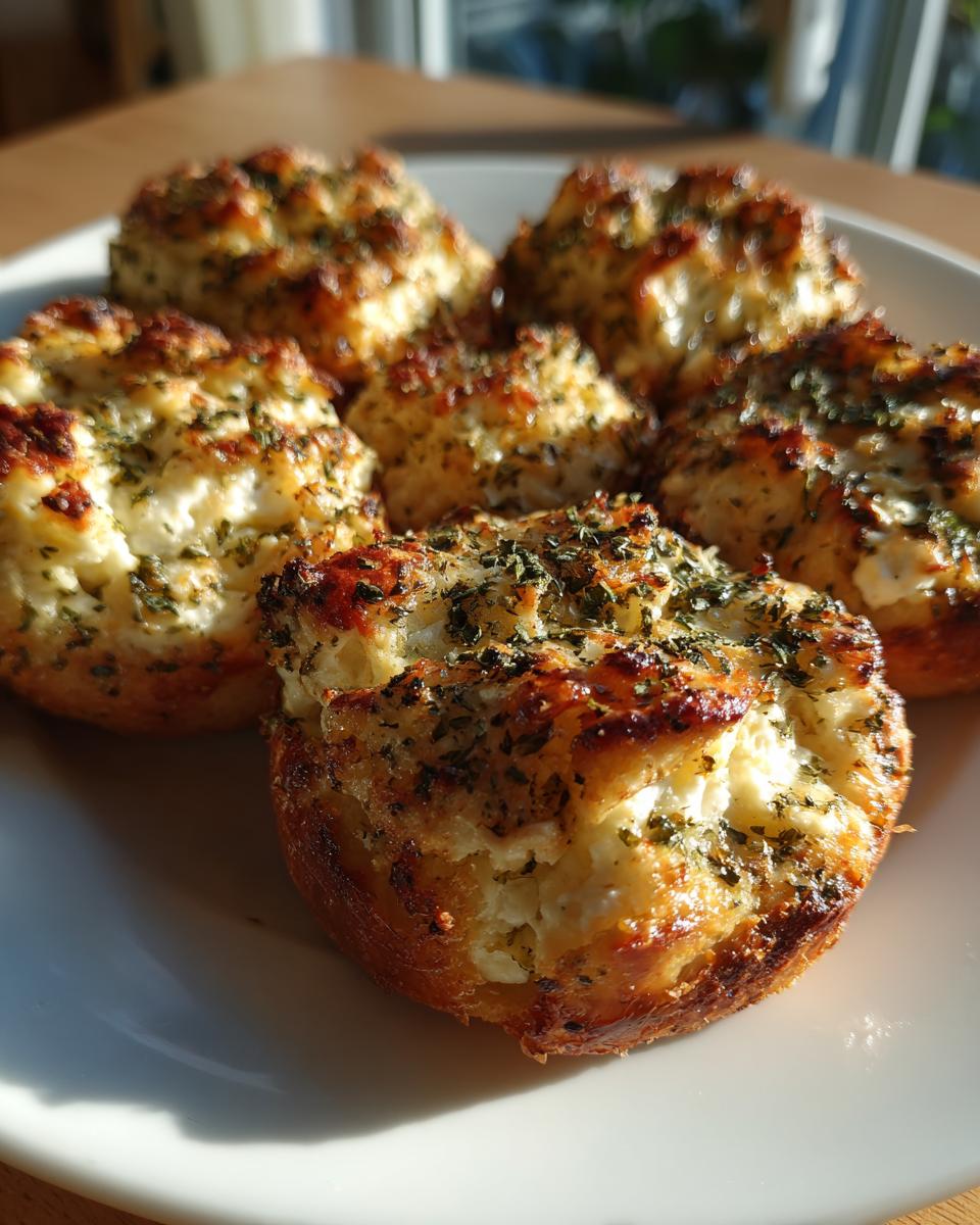 Garlic & Herb Cottage Cheese Bagel Bites for Christmas - detail 1