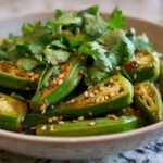 Garlic Oyster Sauce Okra Salad