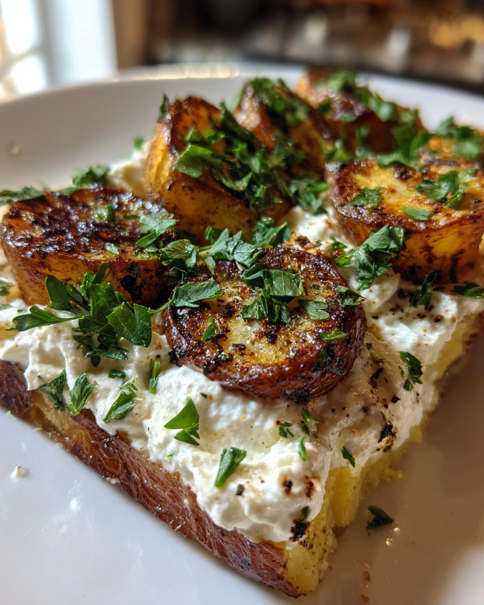 Greek Roasted Potatoes with Whipped Feta for Easter, Thanksgiving - detail 2