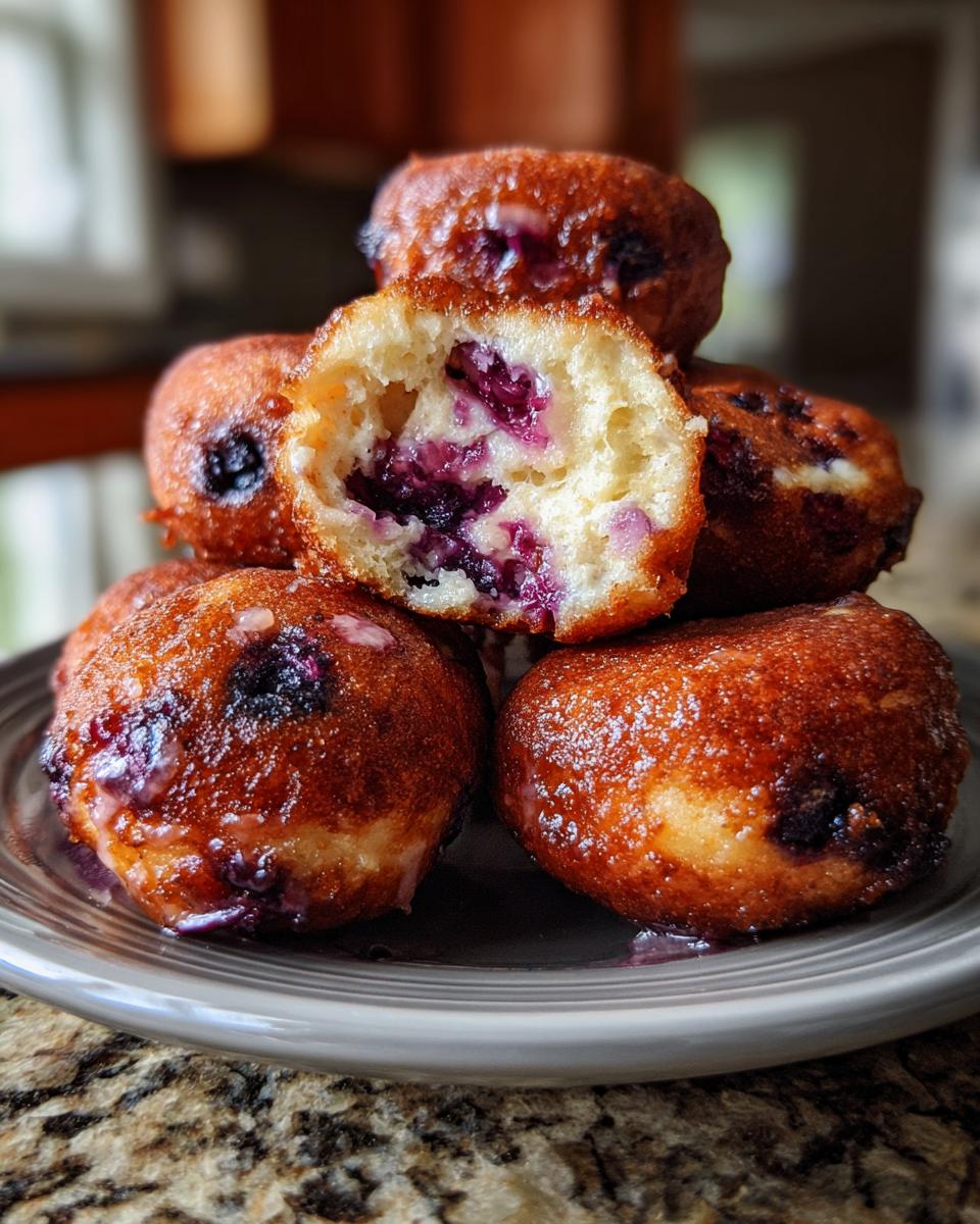 Keto Blueberry Cottage Cheese Donuts - detail 4