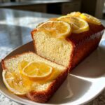 Lemon Cream Cheese Pound Cake with Candied Lemons for Christmas