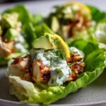 Lettuce Cups with Grilled Chicken, Avocado, and Lemon Yogurt for Easter