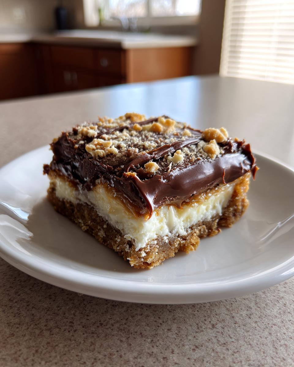 No-Bake Cookie Bars with Cream Cheese Filling for Christmas - detail 1