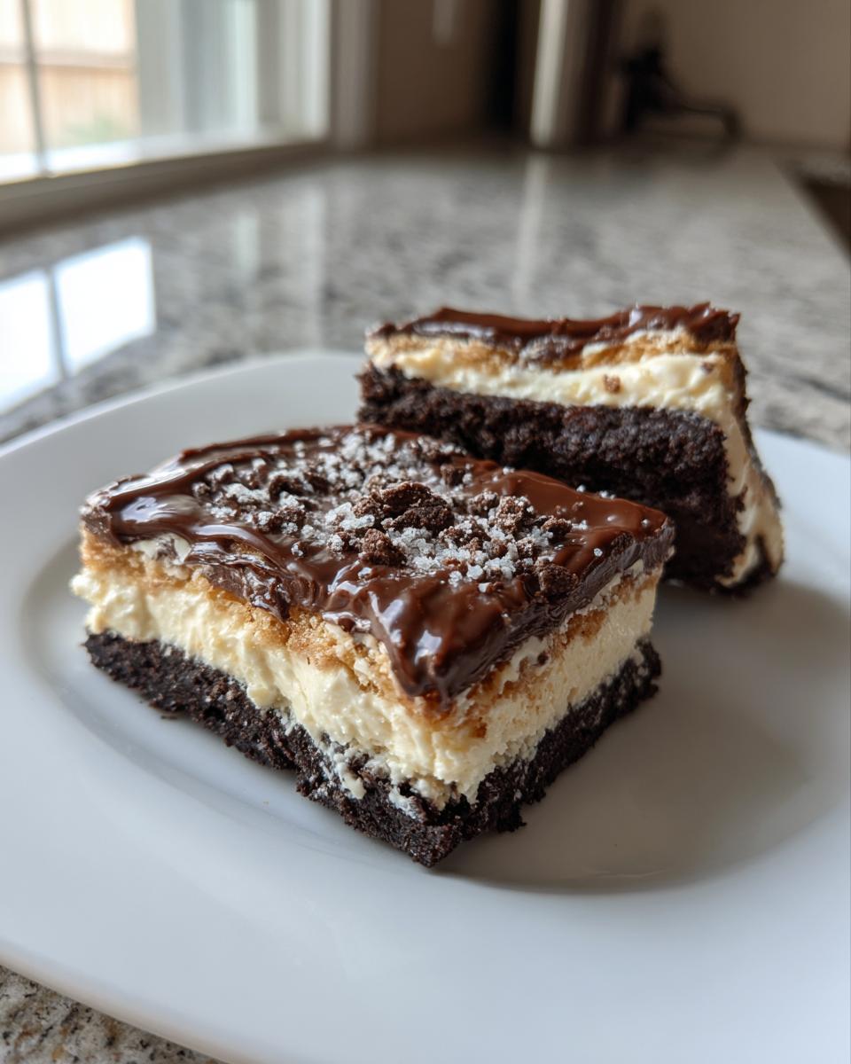 No-Bake Cookie Bars with Cream Cheese Filling for Christmas - detail 2