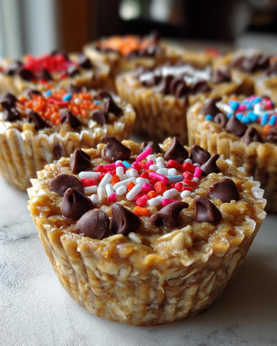 No-Bake Peanut Butter Oat Cups for Christmas - detail 1