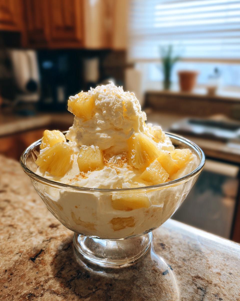 No-Bake Pineapple Cream Dessert for Christmas - detail 3