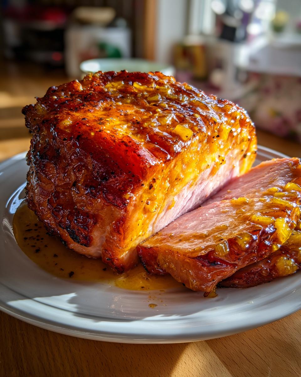 One Pan Brown Sugar Pineapple Ham for Christmas, Thanksgiving - detail 2