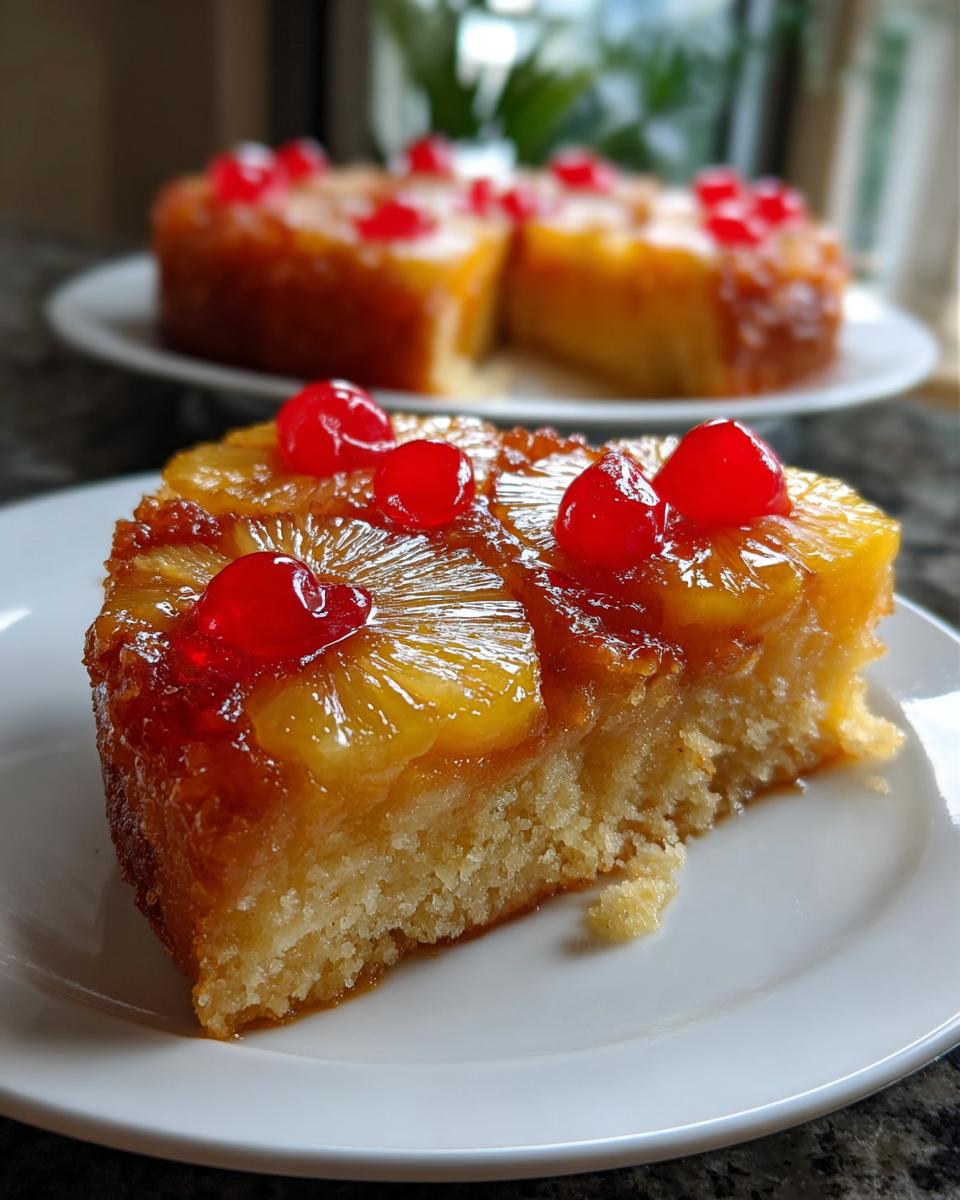 Pineapple Upside-Down Cake for Christmas - detail 4