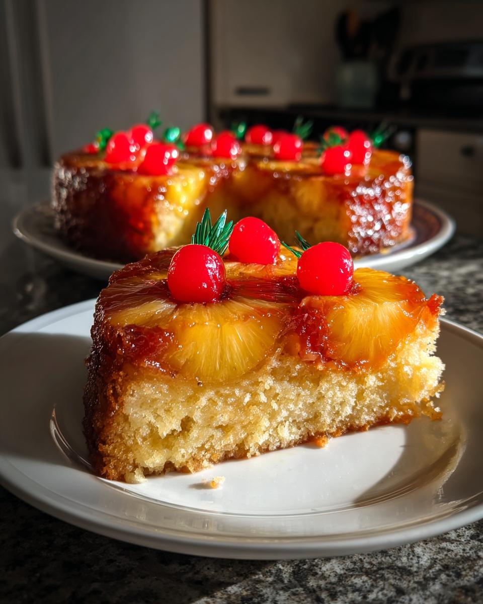 Pineapple Upside-Down Cake for Christmas - detail 5
