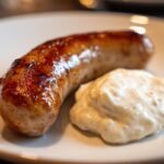 Polish White Sausage with Horseradish Sauce for Easter, Christmas