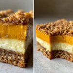 Pumpkin Cheesecake Bars for Halloween, Thanksgiving