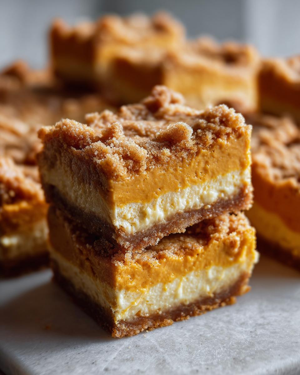 Pumpkin Cheesecake Bars for Halloween, Thanksgiving - detail 2