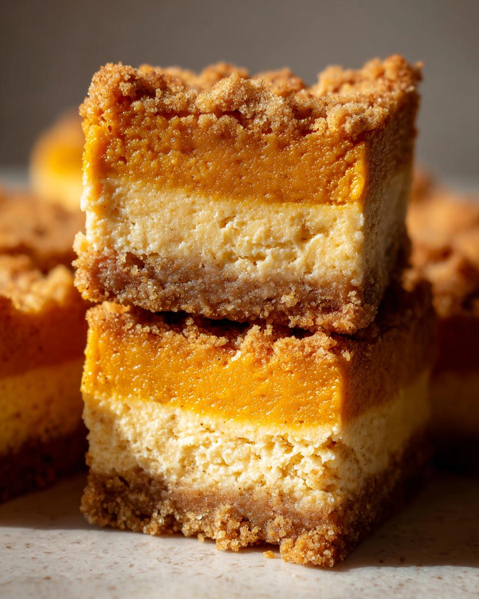 Pumpkin Cheesecake Bars for Halloween, Thanksgiving - detail 3