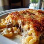 Raclette and Ground Beef Pasta Gratin for Christmas