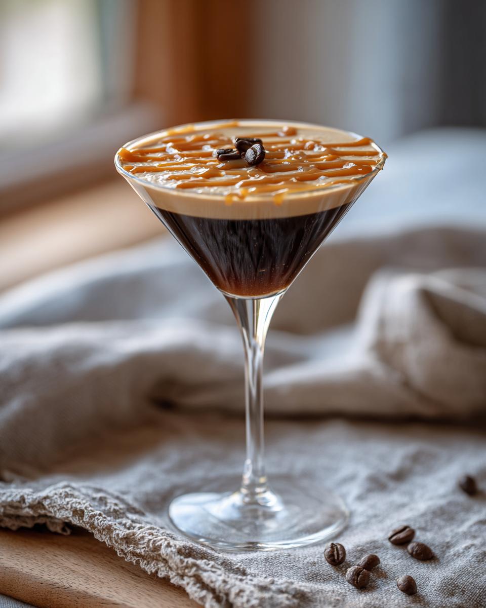 Salted Caramel Espresso Martini for Christmas - detail 1
