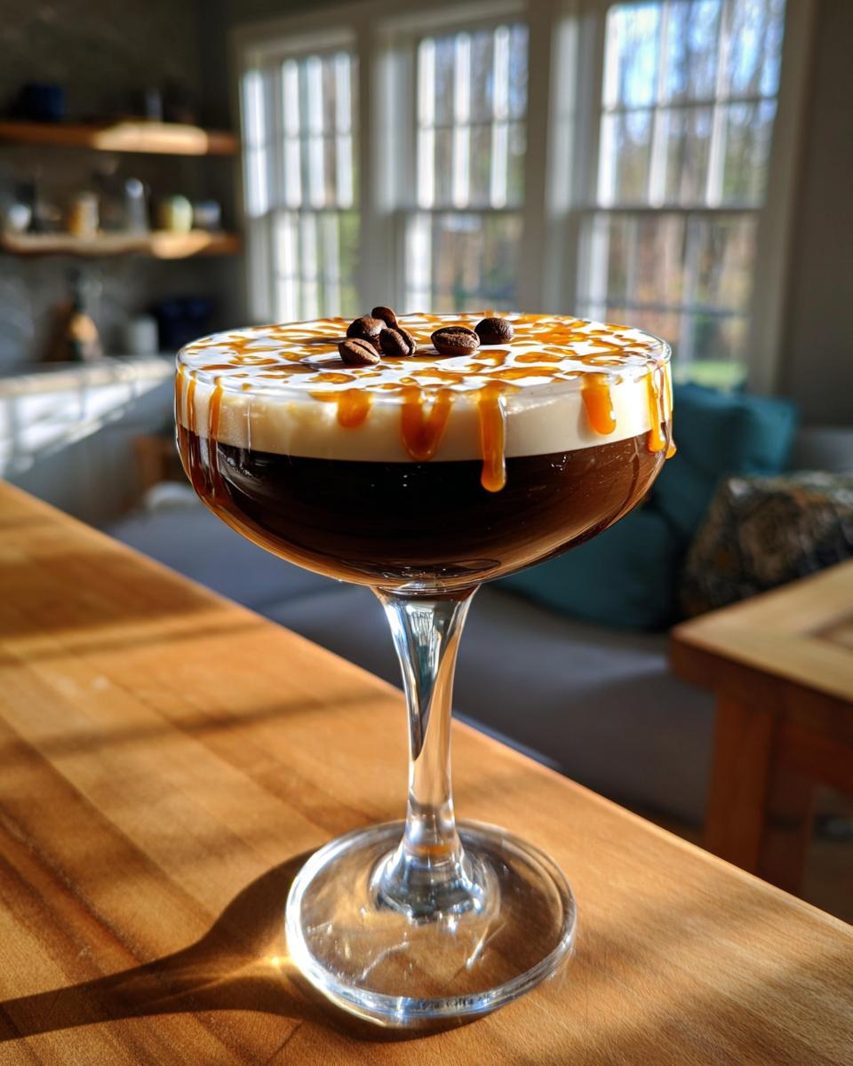 Salted Caramel Espresso Martini for Christmas - detail 2