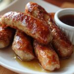 Sausage Dipped Pancakes for Christmas, Thanksgiving