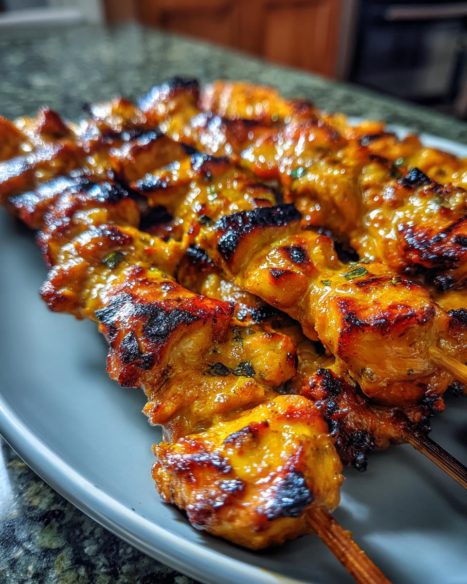 Spicy Coconut Milk Chicken Skewers for Easter, Christmas - detail 3