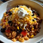 Taco Rice Bowl for Halloween