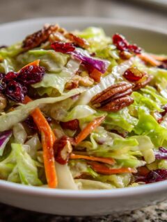 Winter Cabbage Salad for Thanksgiving, Christmas