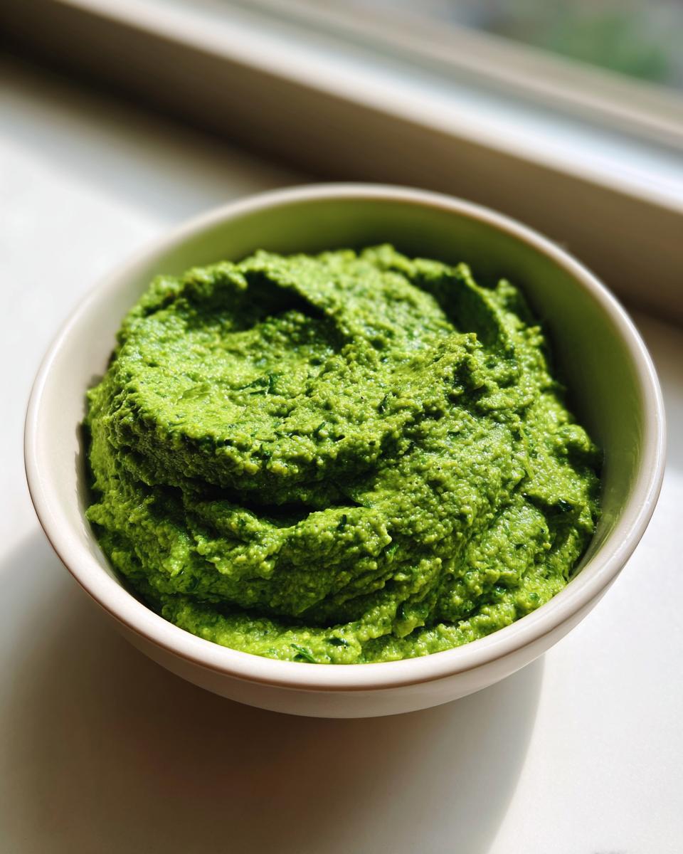 A creamy, vibrant green bowl of Healthy Green Goddess Salad Dip, textured and ready for serving.